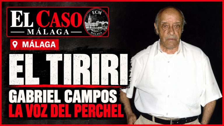 Gabriel Campos, El Tiriri, con camisa blanca en su retrato individual en color, identificado por Andalucia.com, en la portada de El Caso Málaga.