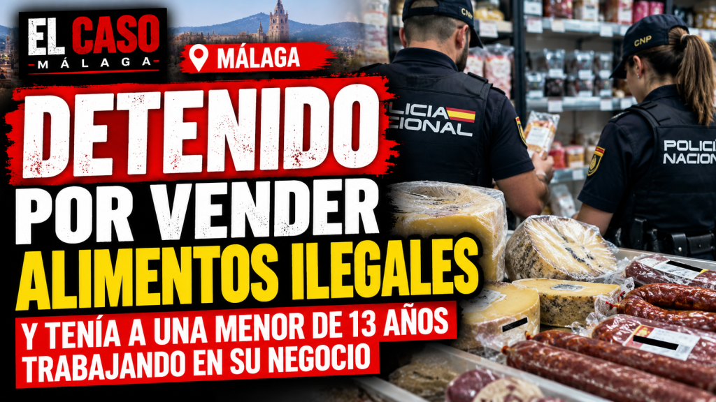 Portada editorial sobre una inspección de alimentos de dudosa procedencia en Málaga