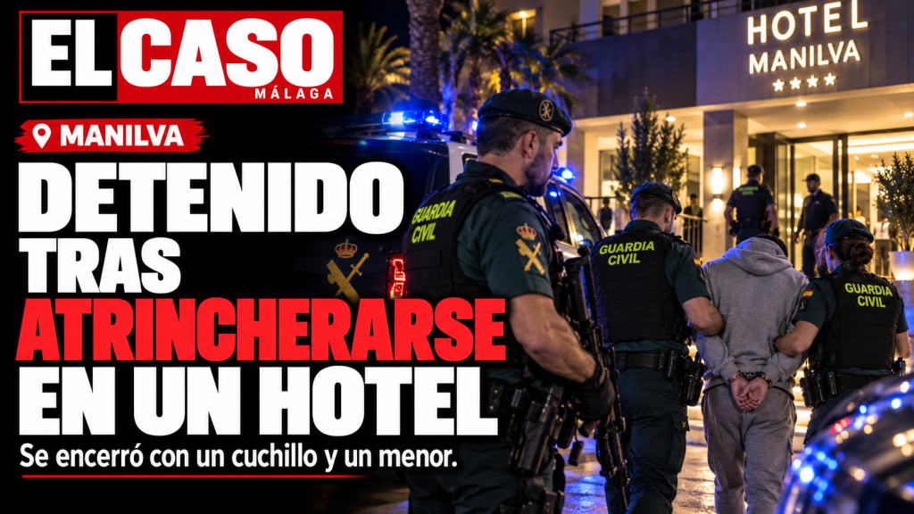 Portada editorial sobre un atrincheramiento con arma blanca en Manilva