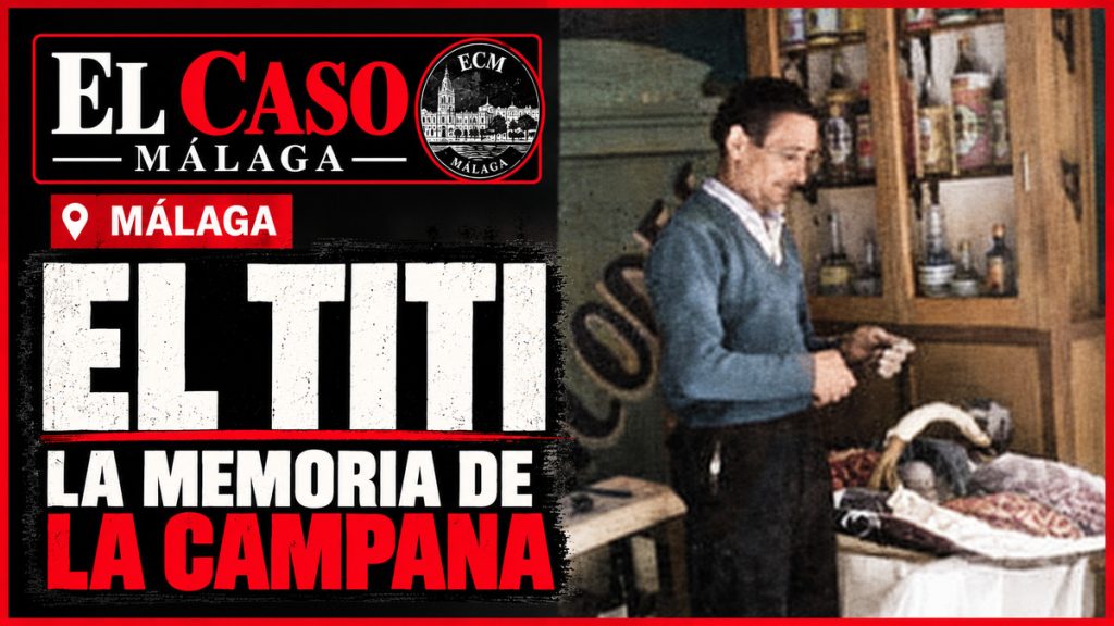 Antonio González, El Titi, en La Campana, fotografía histórica colorizada para la portada de El Caso Málaga.
